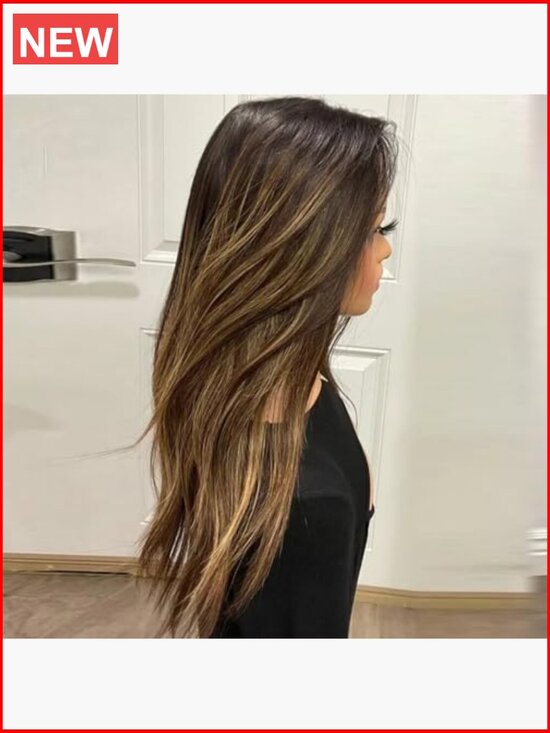 Sliky Straight 13x4 HD Lace Front Human Hair Wig with Bleached Knots Brazilian